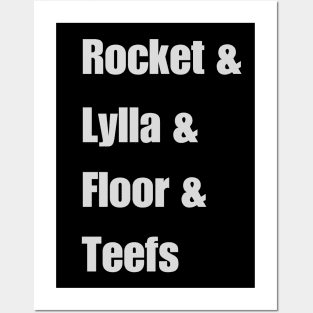 ROCKET & LYLLA & FLOOR & TEEFS Posters and Art